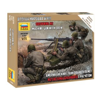 Zvezda 6286 U.S. Browning M2 Machine Gun With Crew 1/72