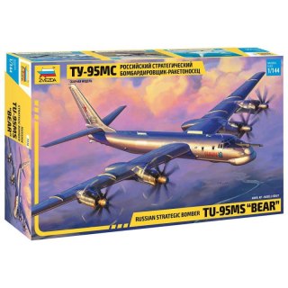 Zvezda 7038 Tupolev Tu-95MS "Bear" Soviet Strategic Bomber 1/144