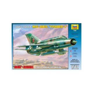 Zvezda 7259 MIG-21 BIS Soviet Fighter 1/72