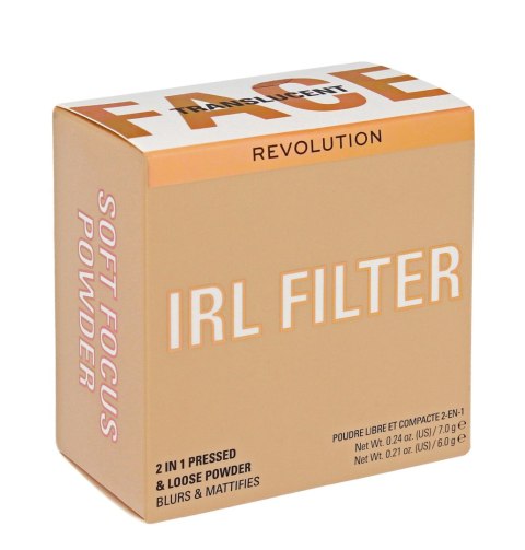 REVOLUTION IRL Filter Puder do twarzy 2in1 Soft Focus Translucent REVOLUTION IRL Filter Puder do twarzy 2in1 Soft Focus Translucent