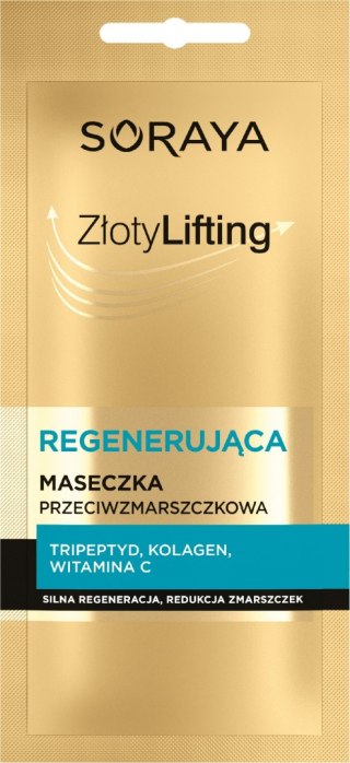 SORAYA Złoty Lifting Regenerująca Maseczka przeciwzmarszczkowa 1szt