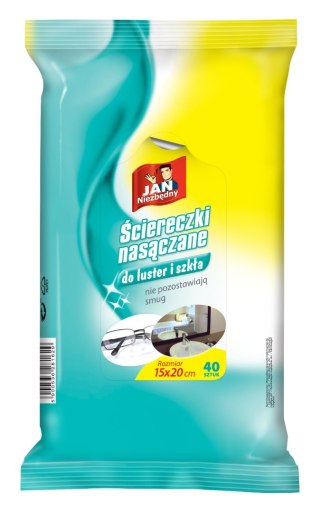Sarantis Jan Niezbędny Ściereczki nasączane do luster 1 op - 40szt