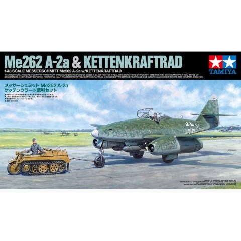 Tamiya 25215 1/48 Messerschmitt Me262 A-2a w/Kettenkraftrad