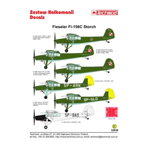 Techmod 32036 Fieseler Fi-156C Storch