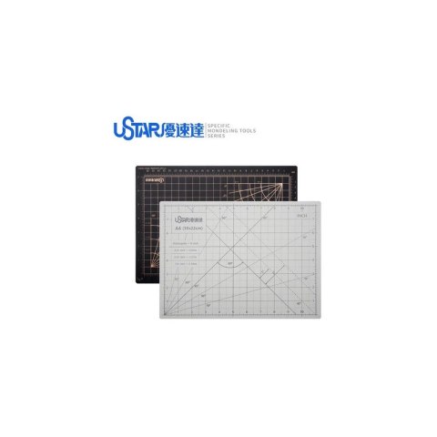 U-STAR UA-90132 Cutting Mat (Size A4) (White on the front, black on the back.)