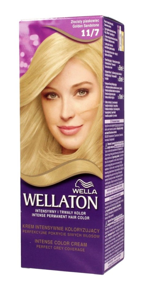 Wella Wellaton Krem intensywnie koloryzujący nr 11/7 Złocisty Piaskowiec 1op. Wella Wellaton Krem intensywnie koloryzujący nr 11/7 Złocisty Piaskowiec 1op.