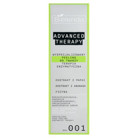 BIELENDA Advenced Therapy Wyspecjalizowany Peeling do twarzy - terapia enzymatyczna (moc 001) 30 ml