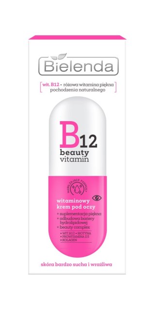 BIELENDA B12 Beauty Vitamin Witaminowy krem pod oczy 15 ml