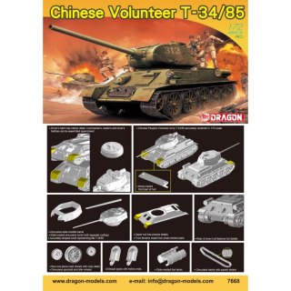 Dragon 7668 Chinese Volunteer T-34/85