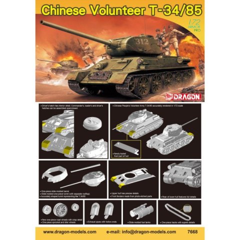 Dragon 7668 Chinese Volunteer T-34/85