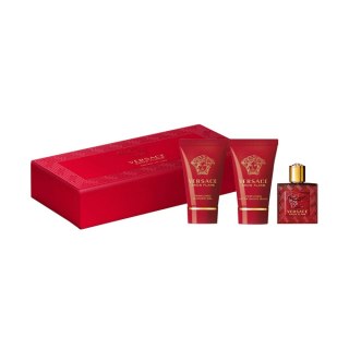 Eros Flame zestaw woda perfumowana 5ml + żel pod prysznic 25ml + balsam po goleniu 25ml