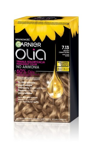 GARNIER Olia Farba do włosów nr 7.13 Beige Dark Blond - Beżowy ciemny blond