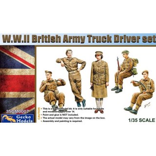 Gecko Models 35GM0007 WWII British Army Truck Driver Set