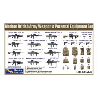 Gecko Models 35GM0026 Modern British Army Weapon & Personal Equipment Set