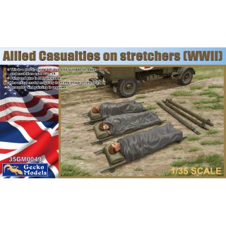 Gecko Models 35GM0049 Allied Casualties on Stretchers (WWII)