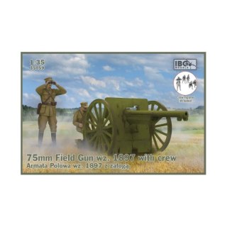 IBG 35059 75mm Field gun wz.1897 w/Polish Art. Figur