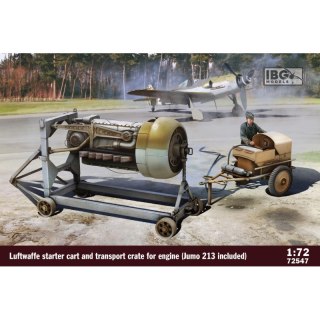 IBG 72547 Luftwaffe Starter Cart and Transport Crate for Engine (Jumo 213 Included)