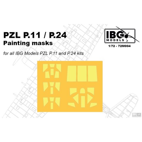 IBG 72M004 PZL P.11 / P.24 Painting Masks for IBG Models IBG 72M004 PZL P.11 / P.24 Painting Masks for IBG Models