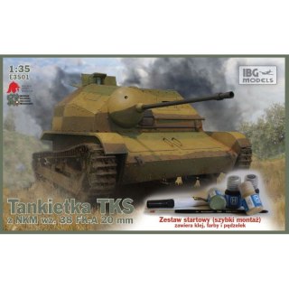 IBG E3501 TKS Tankette w/20mm Gun Quick Tracks