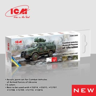 ICM 3040 Acrylic Paints Set Combat Vehicles Armed Forces of ukraine