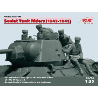 ICM 35640 Soviet tank riders 1943-45 4 fig.