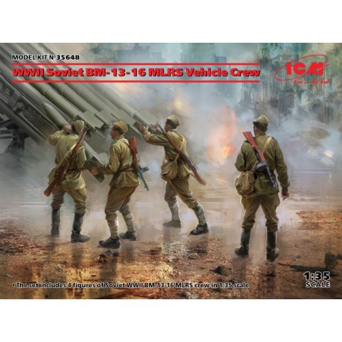 ICM 35648 WWII Soviet BM-13-16 MLRS Vehicle Crew