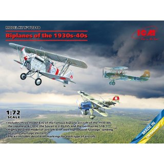 ICM 72210 Biplanes of the 1930s-40s