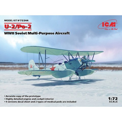 ICM 72244 U-2/Po-2, WWII Soviet Multi-Purpose Aircraft