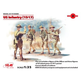 Icm 35689 Us Infantry 1917 ( 4 Figures )