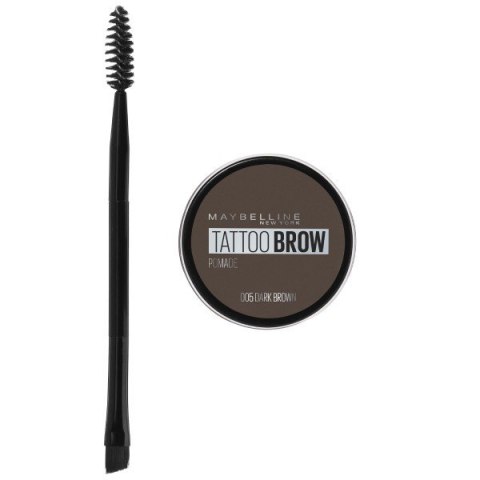 MAYBELLINE Tattoo Brow Wodoodporna Pomada do brwi - 05 Dark Brown 3.5ml MAYBELLINE Tattoo Brow Wodoodporna Pomada do brwi - 05 Dark Brown 3.5ml