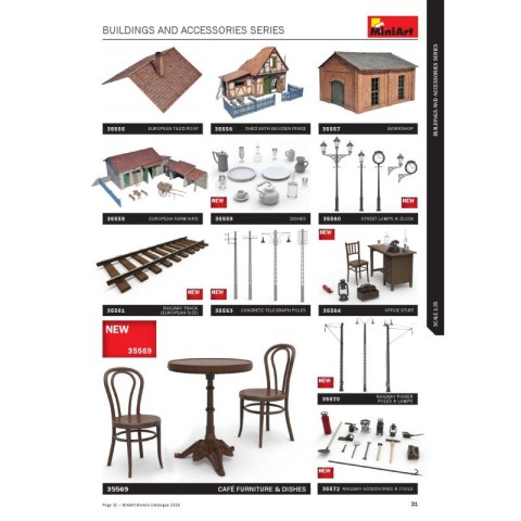 Mini Art 35569 Cafe Furniture & Crockery Mini Art 35569 Cafe Furniture & Crockery