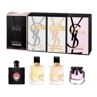 Miniature Collection zestaw Black Opium woda perfumowana spray 7.5ml + Libre woda perfumowana spray 7.5ml + Mon Paris woda perfu