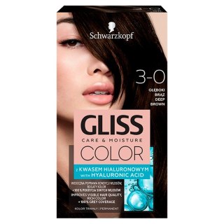 Schwarzkopf Gliss Color Krem koloryzujący nr 3-0 Głęboki Brąz 1op.