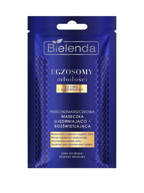 BIELENDA Egzosomy Młodości Przeciwzmarszczkowa maseczka ujędrniająco - rozświetlająca 8 g BIELENDA Egzosomy Młodości Przeciwzmarszczkowa maseczka ujędrniająco - rozświetlająca 8 g