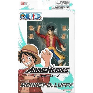 Bandai 37008 ANIME HEROES ONE PIECE - MONKEY D. LUFFY RENEWAL VER. AH37008