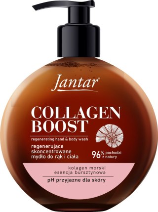 FARMONA Jantar Collagen Boost Regenerujące mydło do rąk i ciała z esencją bursztynową i kolagenem morskim 400 ml