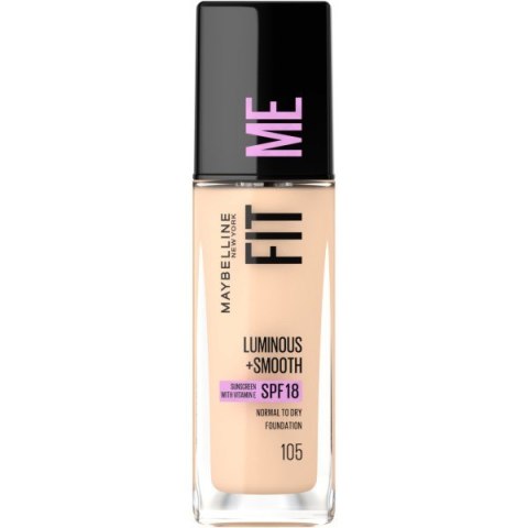 MAYBELLINE Fit Me! Rozświetlający Podkład do twarzy Luminous+Smooth nr 105 Natural Ivory 30ml