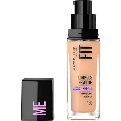 MAYBELLINE Fit Me! Rozświetlający Podkład do twarzy Luminous+Smooth nr 125 Nude Beige 30ml MAYBELLINE Fit Me! Rozświetlający Podkład do twarzy Luminous+Smooth nr 125 Nude Beige 30ml