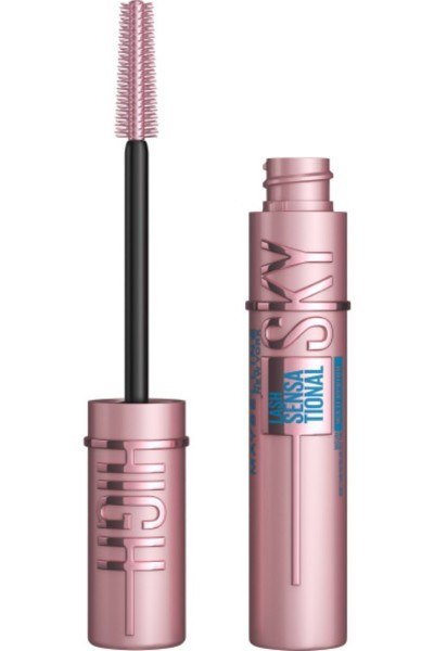 MAYBELLINE Lash Sensational Maskara do rzęs wydłużająca Sky High - wodoodporna (czarna) 6ml