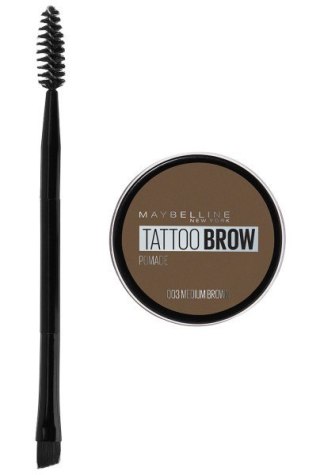 MAYBELLINE Tattoo Brow Wodoodporna Pomada do brwi - 03 Medium Brown 3.5ml