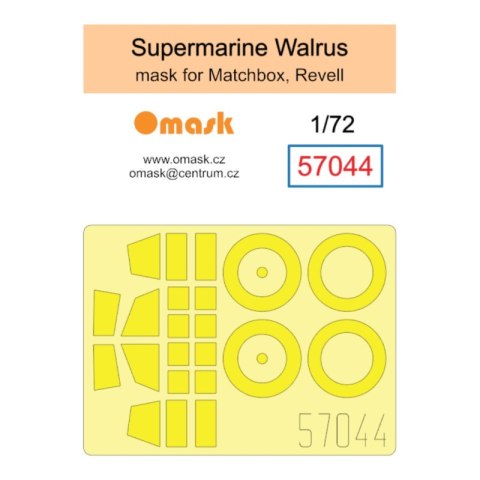 Omask 57044 1/72 Supermarine Walrus Mask (for Matchbox/Revell) Omask 57044 1/72 Supermarine Walrus Mask (for Matchbox/Revell)