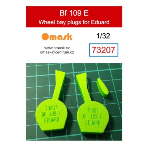 Omask 73207 1/32 Bf 109 E Wheel Bay Plugs (for Eduard)