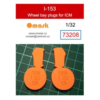 Omask 73208 1/32 I-153 Wheel Bay Plugs (for ICM)