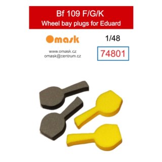 Omask 74801 1/48 Bf 109 F/G/K Wheel Bay Plugs (for Eduard)