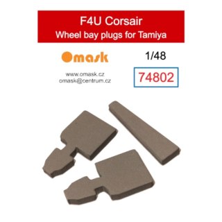 Omask 74802 1/48 F4U Corsair Wheel Bay Plugs (for Tamiya)