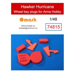 Omask 74815 1/48 Hawker Hurricane Wheel Bay Plugs (for Arma Hobby)