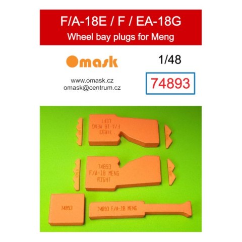 Omask 74893 1/48 F/A-18E / F / EA-18G Wheel Bay Plugs (for Meng) Omask 74893 1/48 F/A-18E / F / EA-18G Wheel Bay Plugs (for Meng)