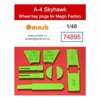 Omask 74895 1/48 A-4 Skyhawk Wheel Bay Plugs (for Magic Factory)