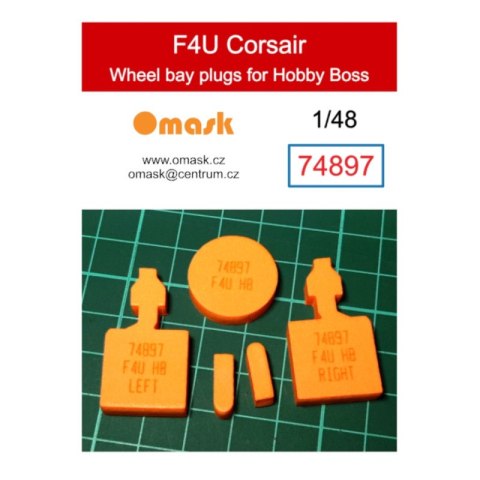 Omask 74897 1/48 F4U Corsair Wheel Bay Plugs (for Hobby Boss)