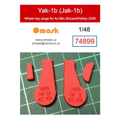 Omask 74899 1/48 Jak-1b Wheel Bay Plugs (for Accurate Miniatures/Eduard/Hobby 2000)